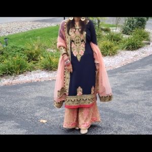 Indian/Pakistani sharara kurta set
